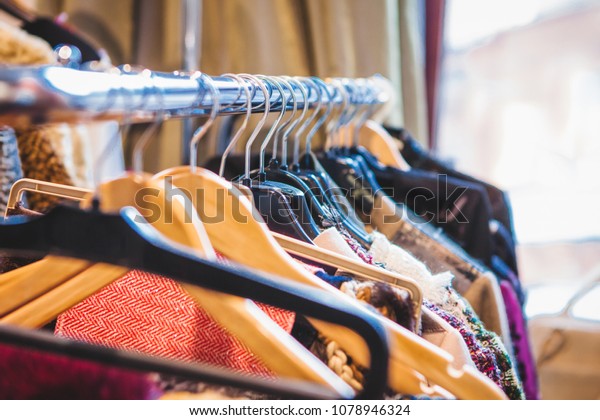 Outdoor Wardrobe Clothes Different Styles Room Stock Photo Edit