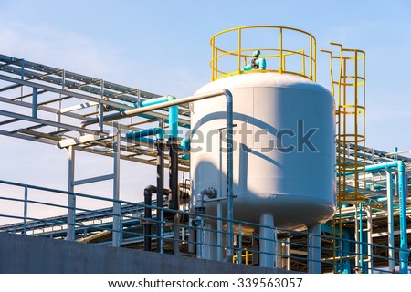 Outdoor Water tank storage, for industrial and factory