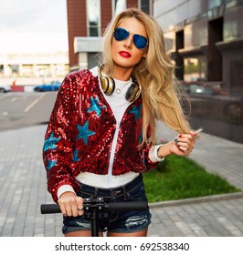 leather sequin jacket