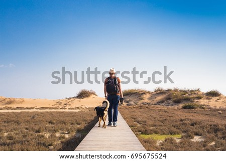 Similar – Image, Stock Photo Way to the beach