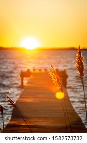 Outer Banks Sunset On The Dock