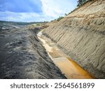 outer drainage in open pit mining
