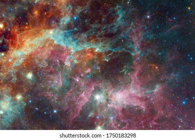 Outer space. Science fiction cosmos. Elements of this image furnished by NASA - Shutterstock ID 1750183298