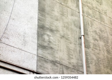 Outer wall of old building                                 