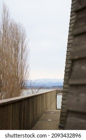 The Outer Wall Of The Snow Science Museum In Hokuriku Katayamazu Onsen