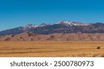 The outlook of the Great Sand dunes national park in Colorado