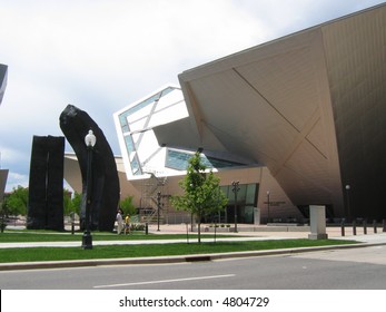 Outside Denver Art Museum