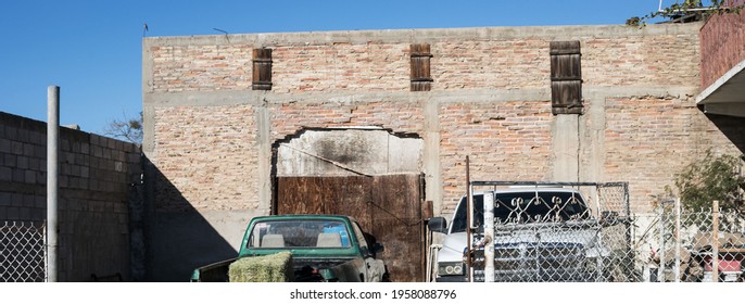 Outside Local Bodega Storage Old Building