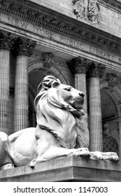 Outside The New York Public Library