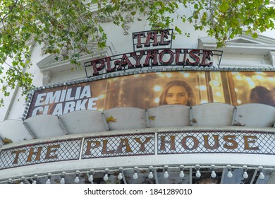 The Outside Of The Playhouse Theatre. London - 26th October 2020