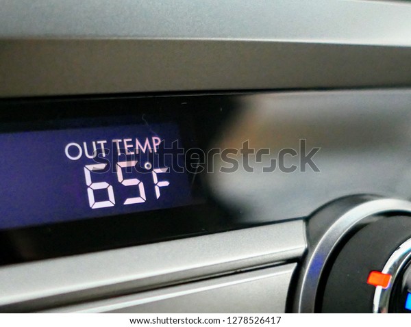 outside temperature
gauge on a automobile