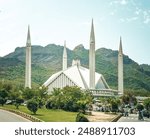 Outside view of Faisal Masjid Islamabad, Pakistan