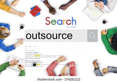 Outsource Task Contract Work Supplier Concept