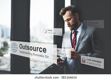 Outsource Task Contract Work Supplier Concept
