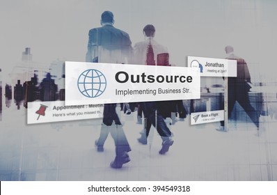 Outsource Task Contract Work Supplier Concept