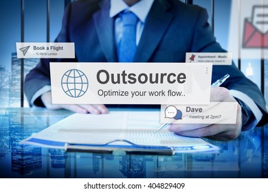 Outsource Task Contract Work Supplier Concept