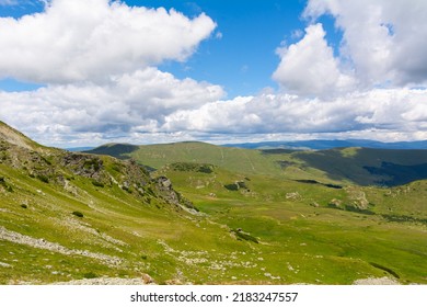 Outstanding view of Transalpina from Parang Mountains, Romania