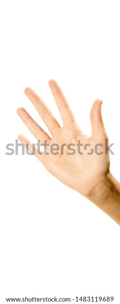 Outstretched Hand Palm Facing Forward Stock Photo Edit Now