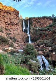 Ouzoud waterfall africa morocco tourist attraction - Shutterstock ID 1595301604
