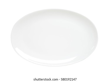Oval Plain White Serving Plate