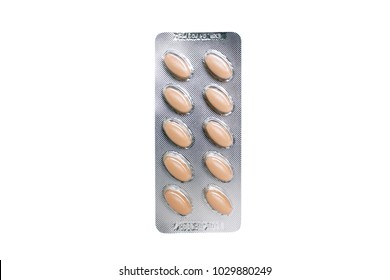 Oval Yellow Tablet Blister