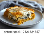 oven baked pumpkin lentil and spinach lasagna