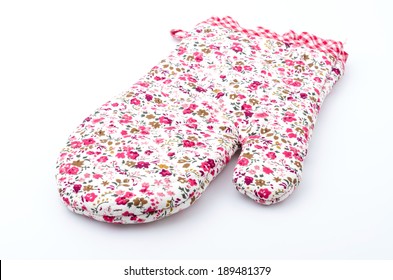 Oven Glove Isolated White Background