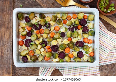 Oven Roasted Winter Vegetables With Fresh Herbs