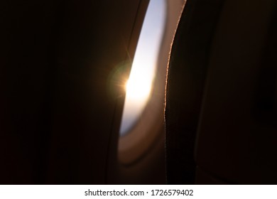 over the clouds in a plane