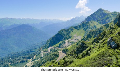 Over The Mountains. Rosa Khutor. Sochi, Russia  