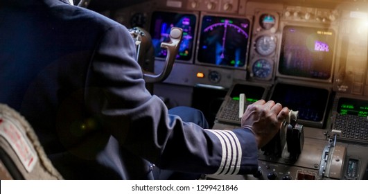 Over the Shoulder of an African Pilot in a Jumbo Cockpit