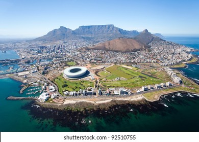overall aerial view of Cape Town, South Africa - Shutterstock ID 92510755