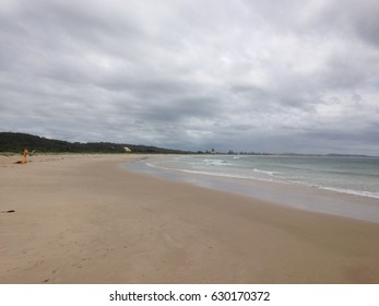 Overcast beach