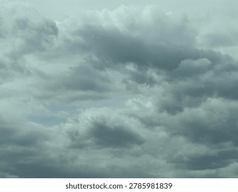 Overcast clouds in the sky creating dramatic weather atmosphere and natural outdoor background environment