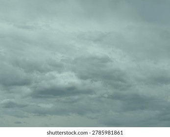 Overcast clouds in the sky creating dramatic weather atmosphere and natural outdoor background environment
