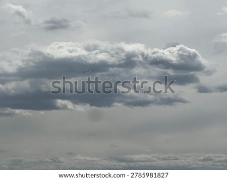 Overcast clouds in the sky creating dramatic weather atmosphere and natural outdoor background environment