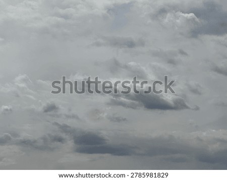 Overcast clouds in the sky creating dramatic weather atmosphere and natural outdoor background environment