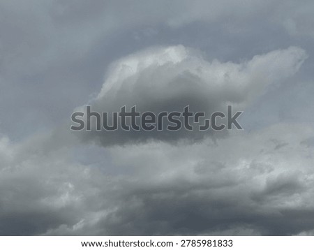 Overcast clouds in the sky creating dramatic weather atmosphere and natural outdoor background environment