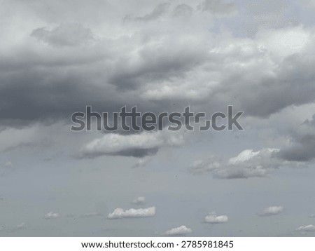 Overcast clouds in the sky creating dramatic weather atmosphere and natural outdoor background environment