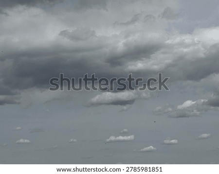 Overcast clouds in the sky creating dramatic weather atmosphere and natural outdoor background environment