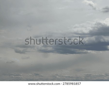 Overcast clouds in the sky creating dramatic weather atmosphere and natural outdoor background environment
