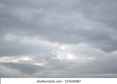 Overcast Sky With Dark Clouds