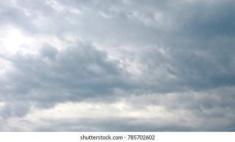 Overcast sky with dark clouds