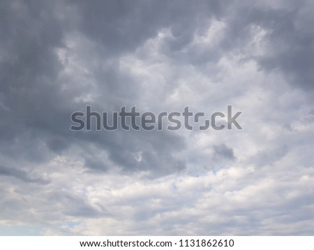 Overcast texture with clouds. Copy space.A lot of clouds in dramatic filter.