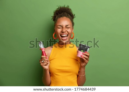 Similar – Image, Stock Photo To eat with pleasure