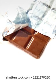 Overexposed Photo, Chocolate Bars On A White Background.