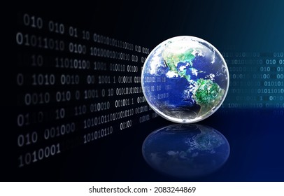 overflow or overload information in the digital world background concept selective focus on earth, Elements of this image furnished by NASA