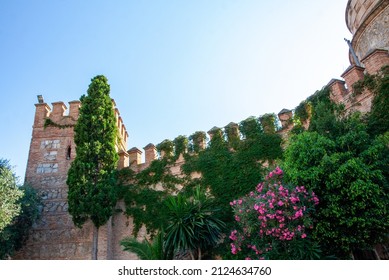 Overgrown City Walls Of Alcudia, Mallorca, Spain