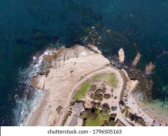 Overhead Drone Photo. Pacific Ocean. La Jolla, San Diego.