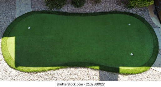 Overhead Of Golf Putting Green